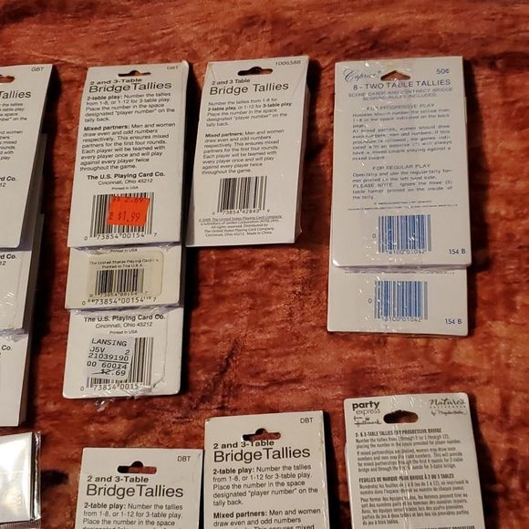 HUGE Lot of 196 Vintage Newer Bridge Tallies Congress Hallmark Springbok Caprice - Picture 8 of 10